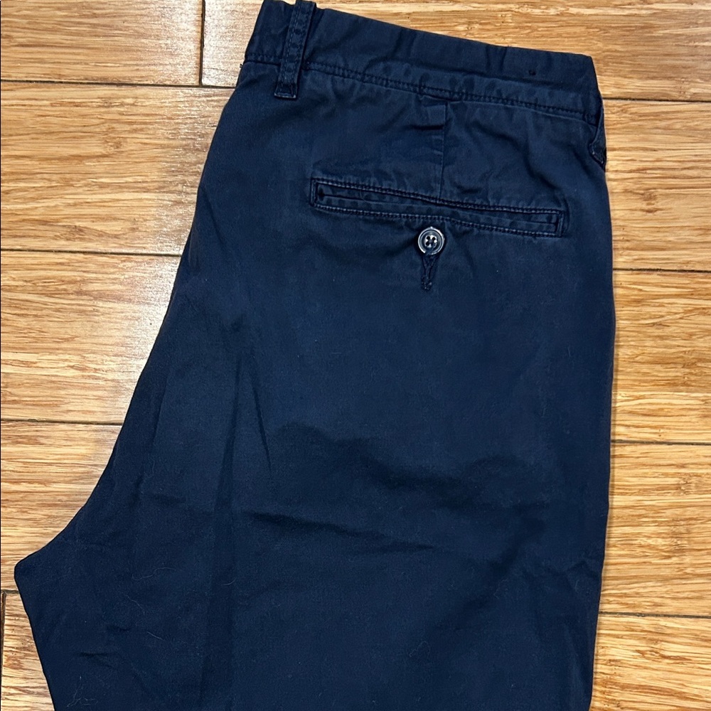 J. Crew Men's Stretch 770 Dark Blue Normcore Strait Leg Chinos 32x43